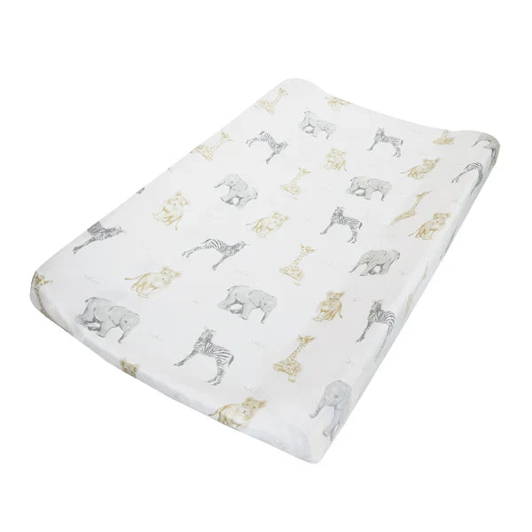 Living Textiles Change Pad Cover & Liner - Savanna Babies