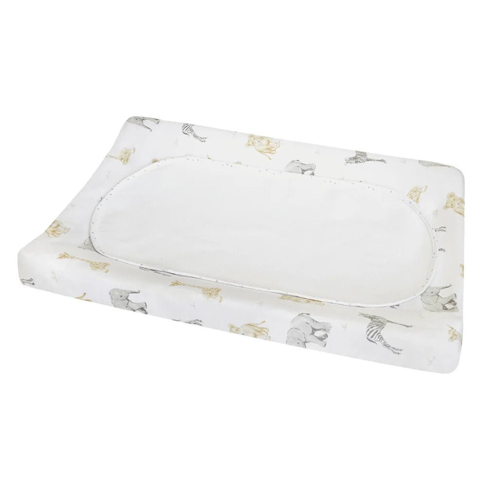 Living Textiles Change Pad Cover & Liner - Savanna Babies