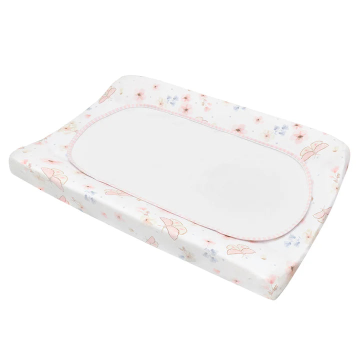Living Textiles Change Mat Cover and Liner - Butterfly Garden