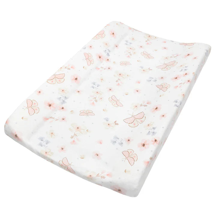 Living Textiles Change Mat Cover and Liner - Butterfly Garden