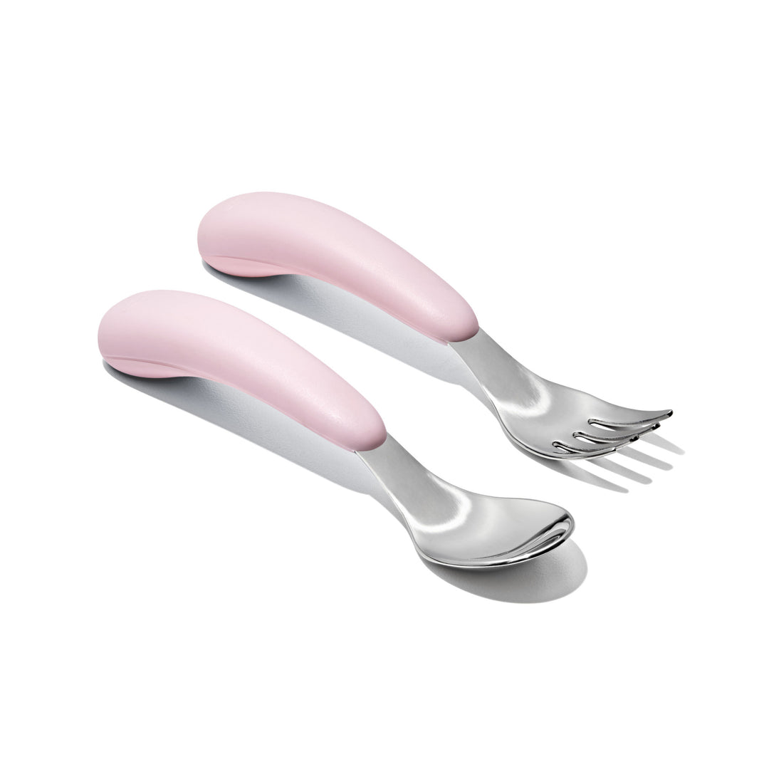 OXO Tot Fork & Spoon Set - Blossom