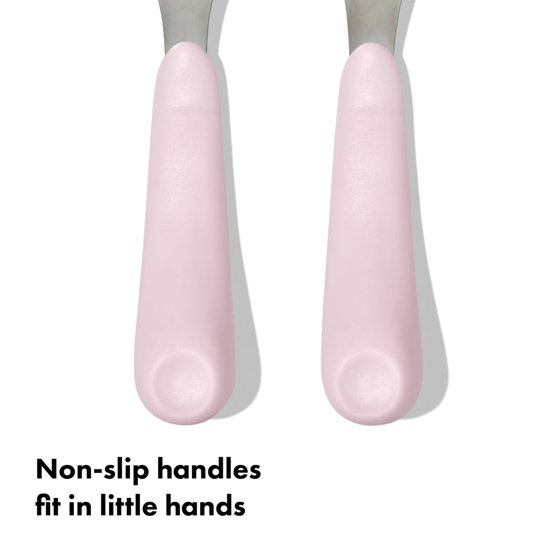 OXO Tot Fork & Spoon Set - Blossom