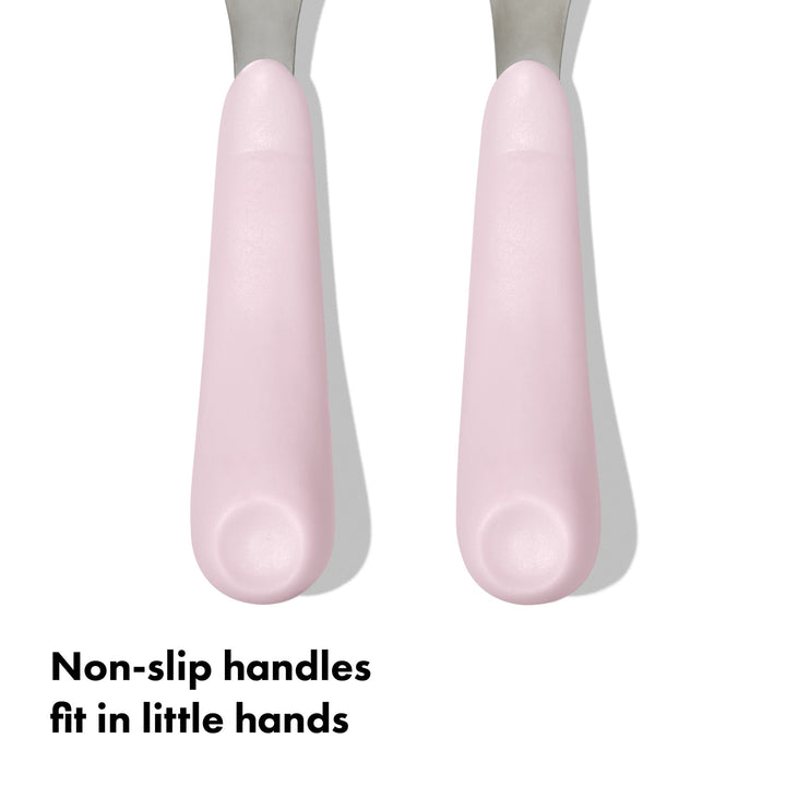 OXO Tot Fork & Spoon Set - Blossom