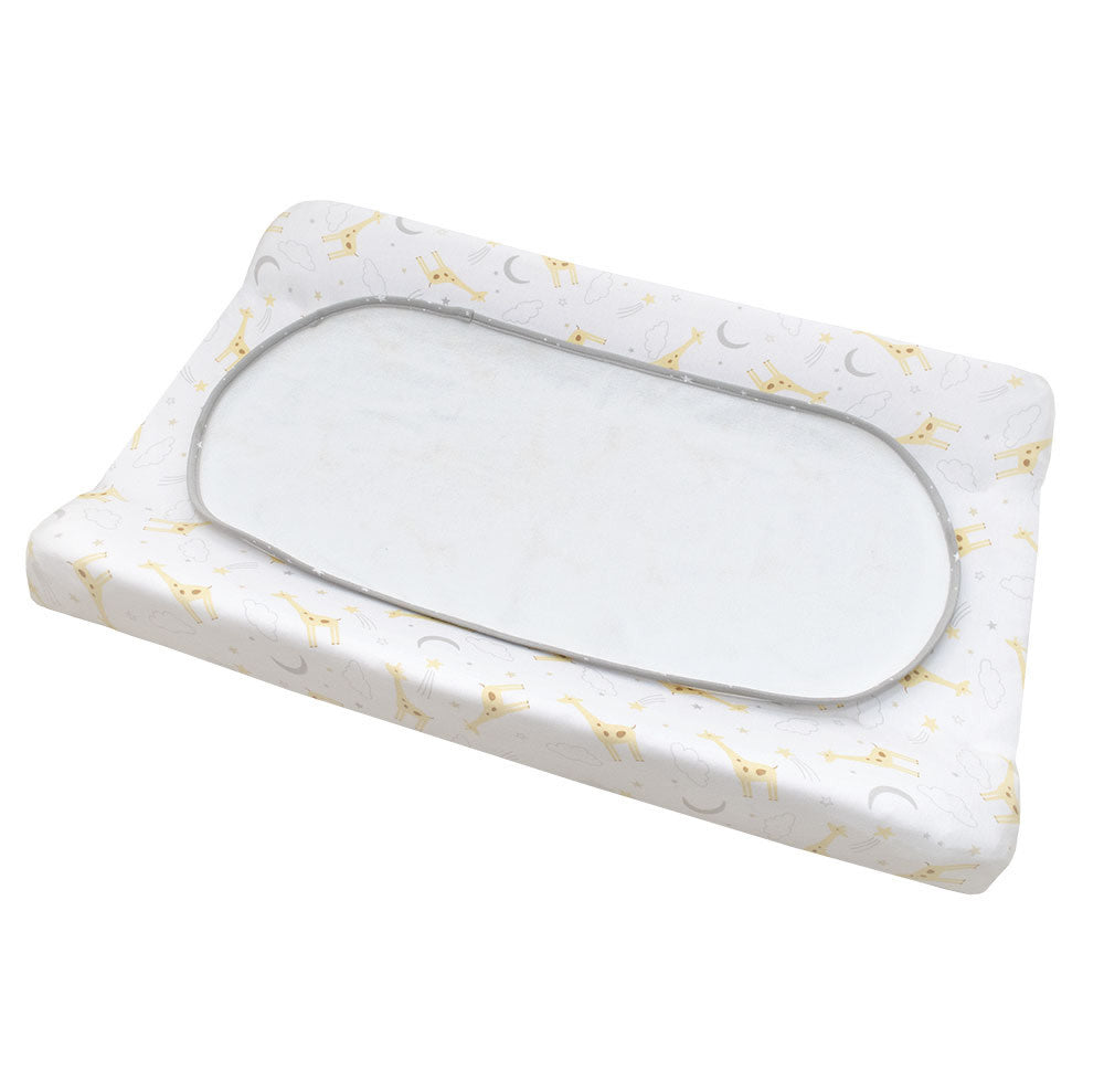 Living Textiles Change Pad Cover & Liner-Noah Giraffe