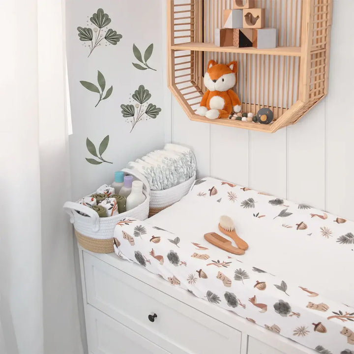 Living Textiles Change Mat Cover - Forest Retreat