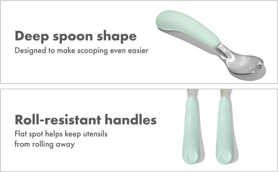 OXO Tot Fork & Spoon Set - Opal