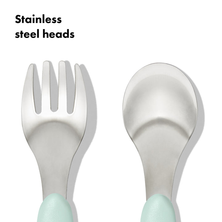 OXO Tot Fork & Spoon Set - Opal