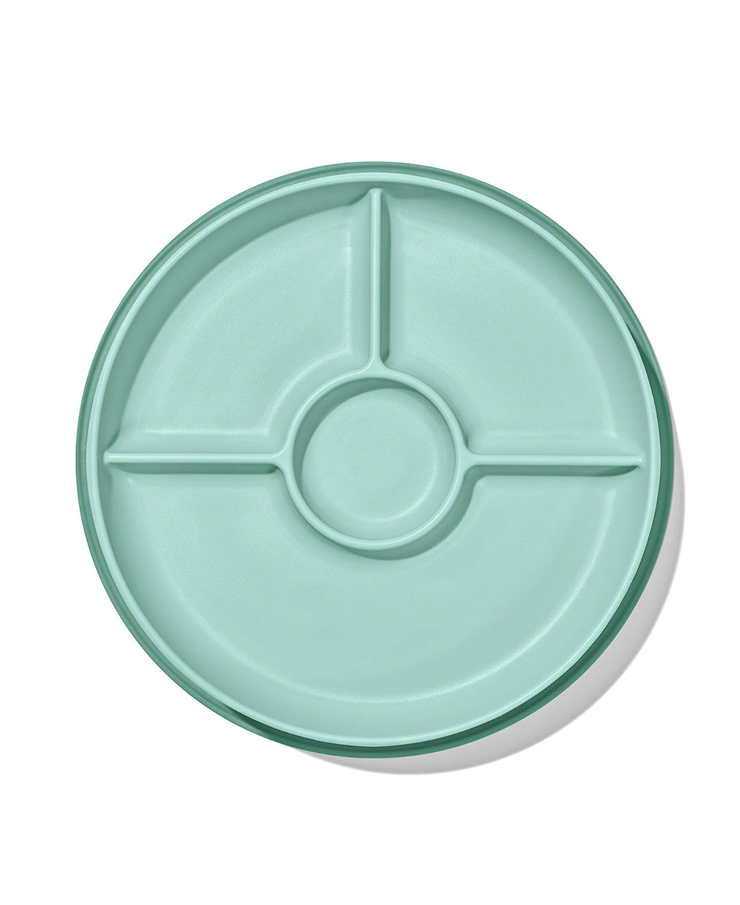 OXO Tot Stick & Stay Suction Divided Plate - Opal