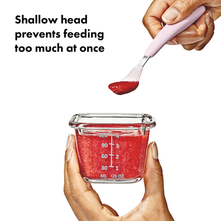OXO Tot On-The-Go Feeding Spoon - Blossom