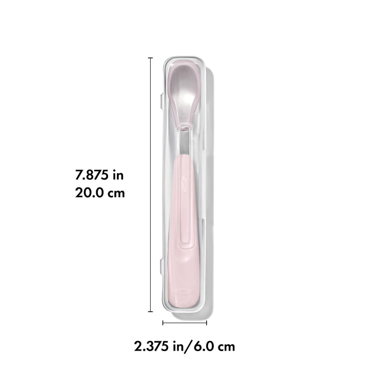 OXO Tot On-The-Go Feeding Spoon - Blossom