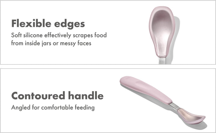 OXO Tot On-The-Go Feeding Spoon - Blossom