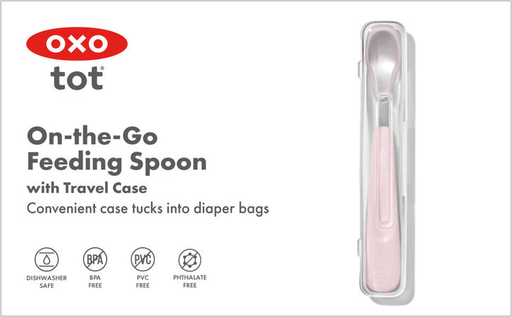 OXO Tot On-The-Go Feeding Spoon - Blossom