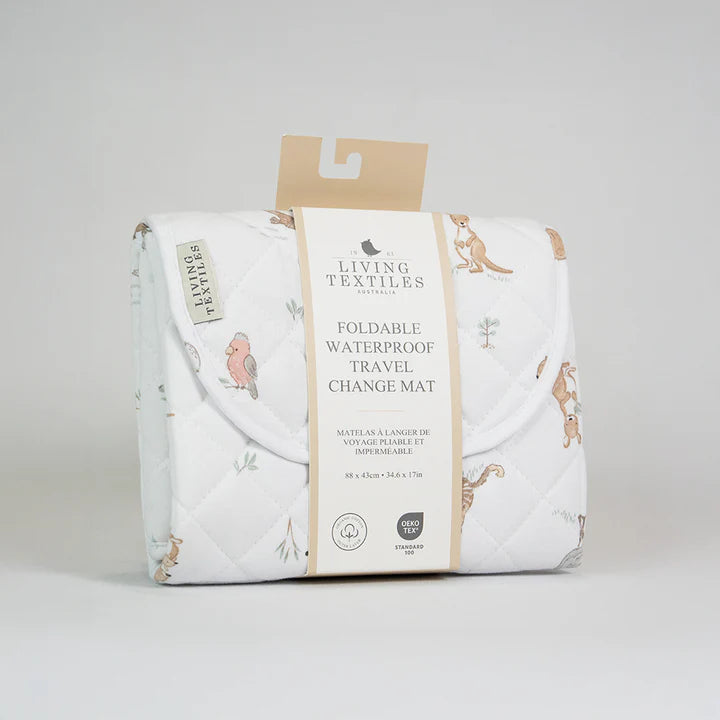 Living Textiles Waterproof Travel Change Mat - Australiana