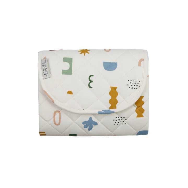 Living Textiles Waterproof Travel Change Mat - Geo Mod