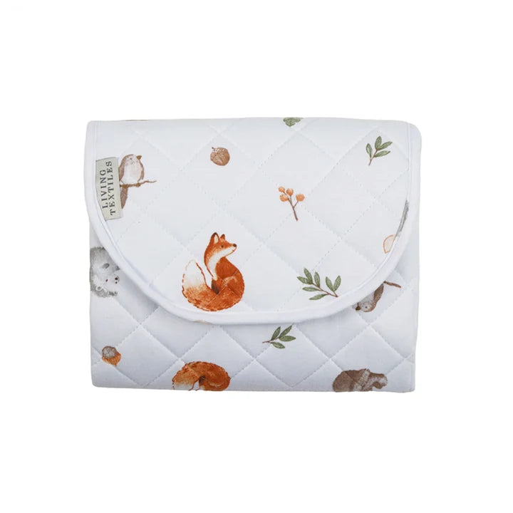 Living Textiles Waterproof Travel Change Mat - Fox & Friends
