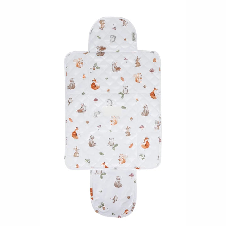 Living Textiles Waterproof Travel Change Mat - Fox & Friends