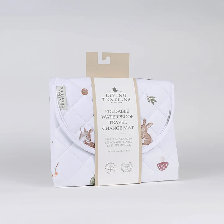 Living Textiles Waterproof Travel Change Mat - Fox & Friends