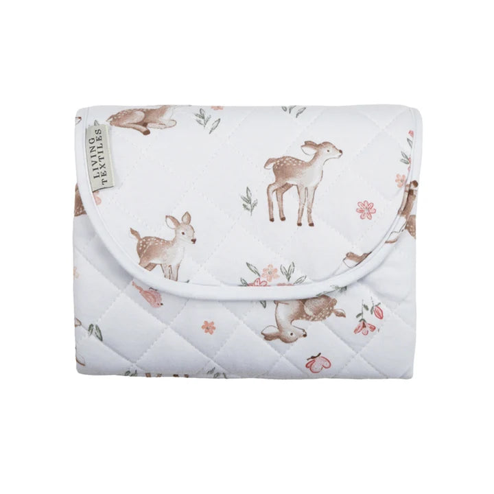 Living Textiles Waterproof Travel Change Mat - Fawn Fables