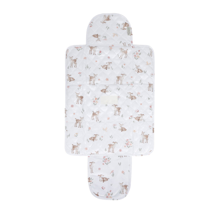 Living Textiles Waterproof Travel Change Mat - Fawn Fables