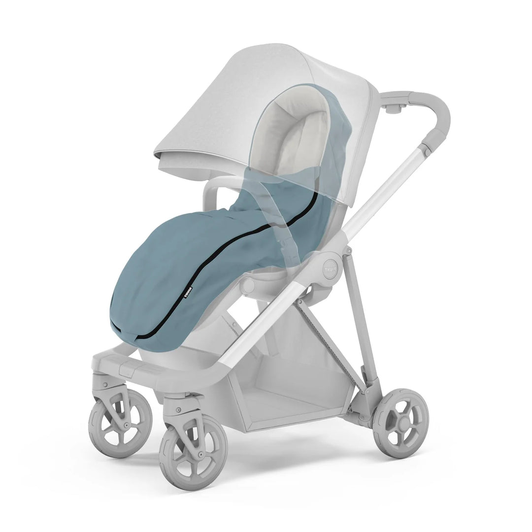 Thule stroller footmuff mid blue
