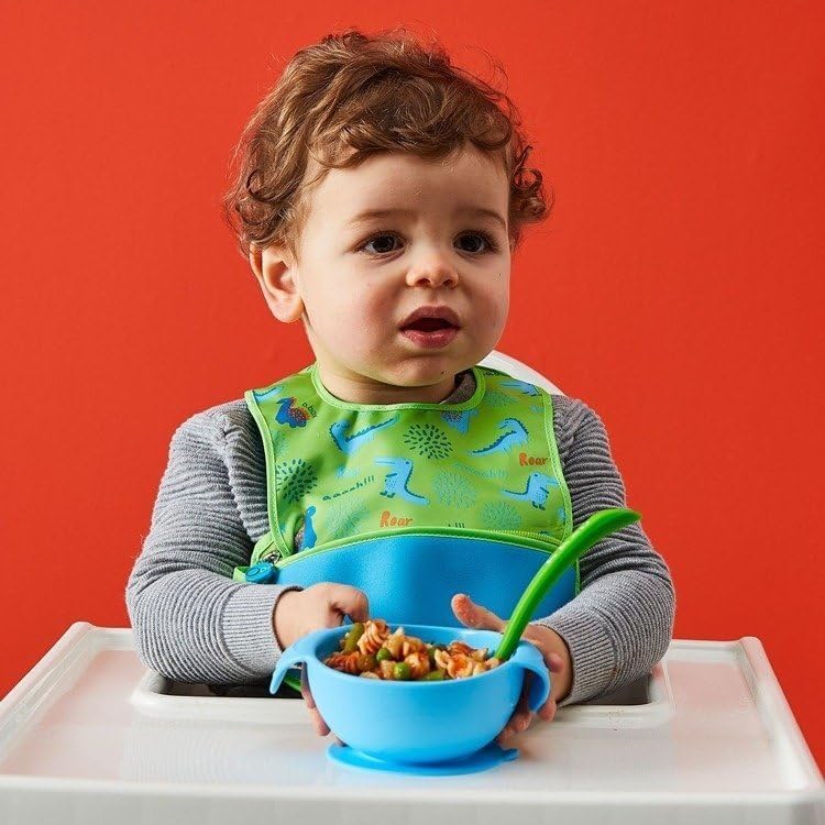 B.Box Silicone Bowl + Spoon - Lemon Sherbet