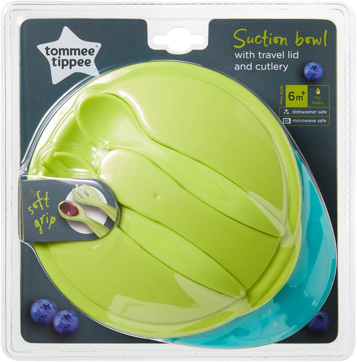 Tommee Tippee Suction Bowl with travel lid and cutlery