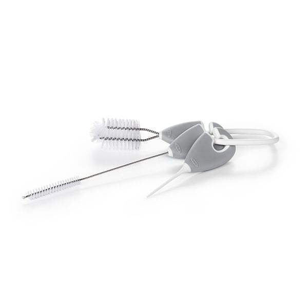 OXO Tot Straw & Sippy Cup Top Cleaning Set - Grey