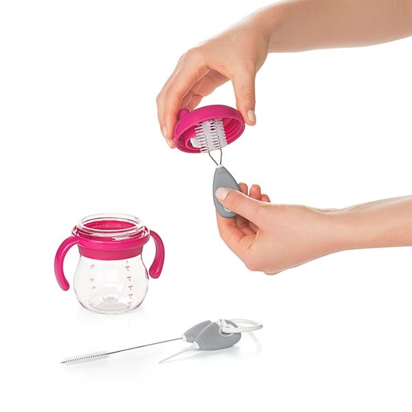 OXO Tot Straw & Sippy Cup Top Cleaning Set - Grey