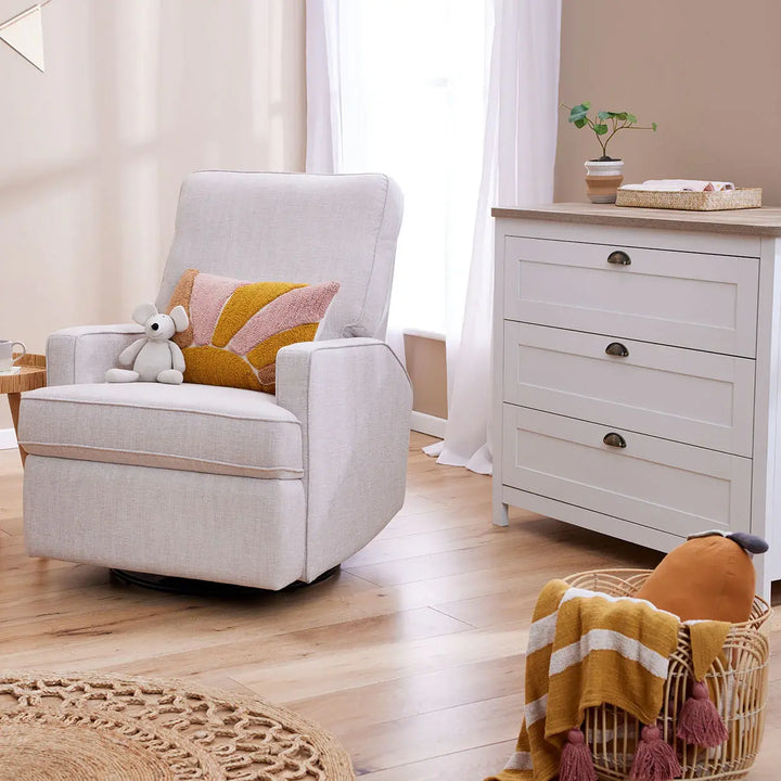 Il Tutto Quinn Recliner Glider Chair - Egg Shell