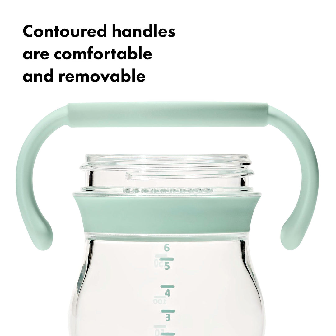 OXO Tot Transitions Soft Spout Sippy Cup With Removable Handles 6oz - Opal