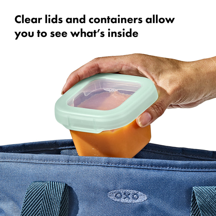 OXO Tot Baby Blocks Freezer Storage Containers 180ml - Opal