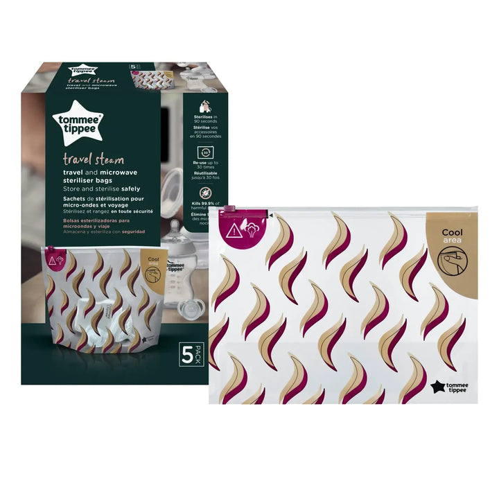 Tommee Tippee Travel and Microwave Steriliser Bags 5 Pack