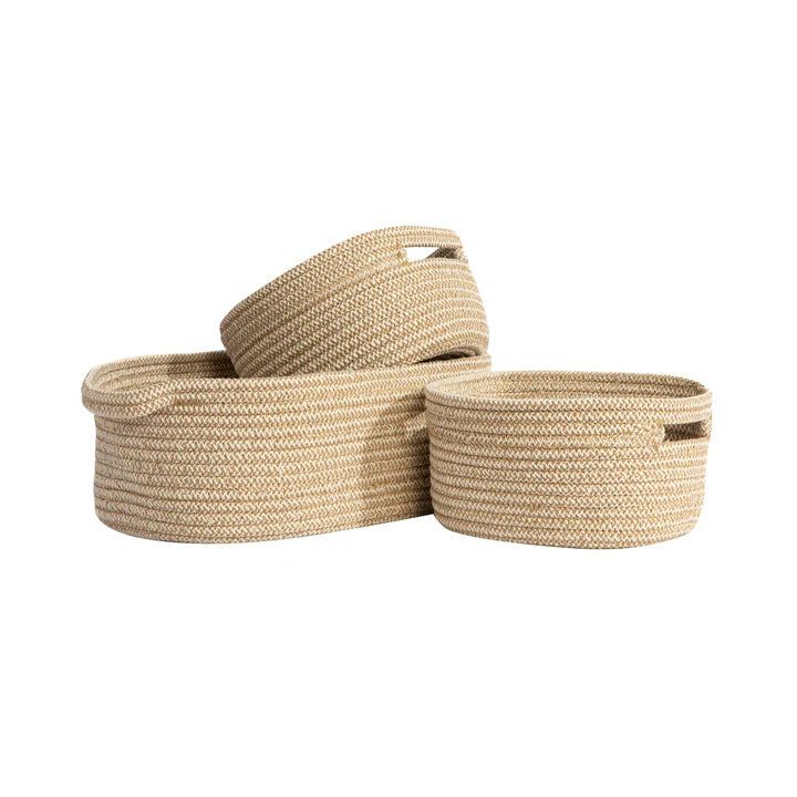 Living Textiles 3pc Nursery Storage Set- Natural