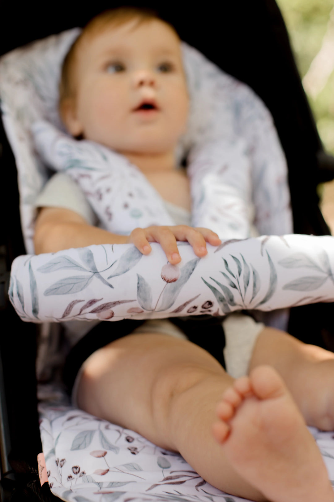 Bambella Designs Pram Bar Cover | Botanical