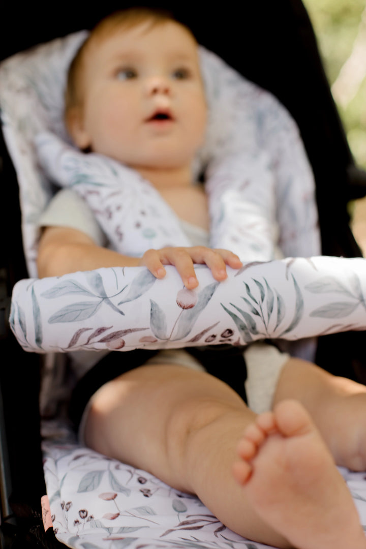 Bambella Designs Pram Bar Cover | Botanical