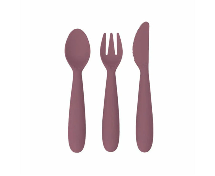 EZPZ HAPPY UTENSILS MAUVE