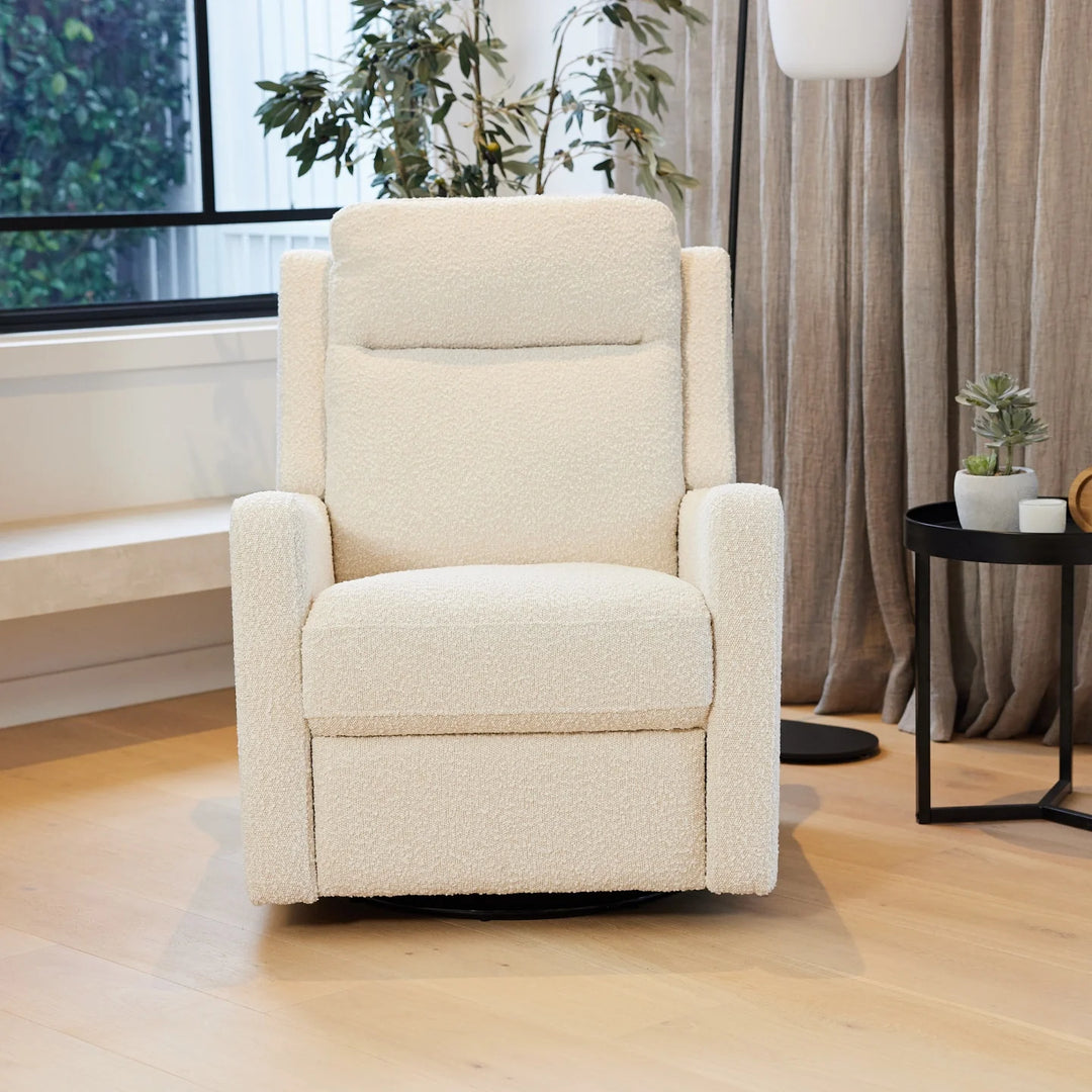 Il Tutto Henry Electric Recliner Glider Chair with USB - Vanilla Bouclé