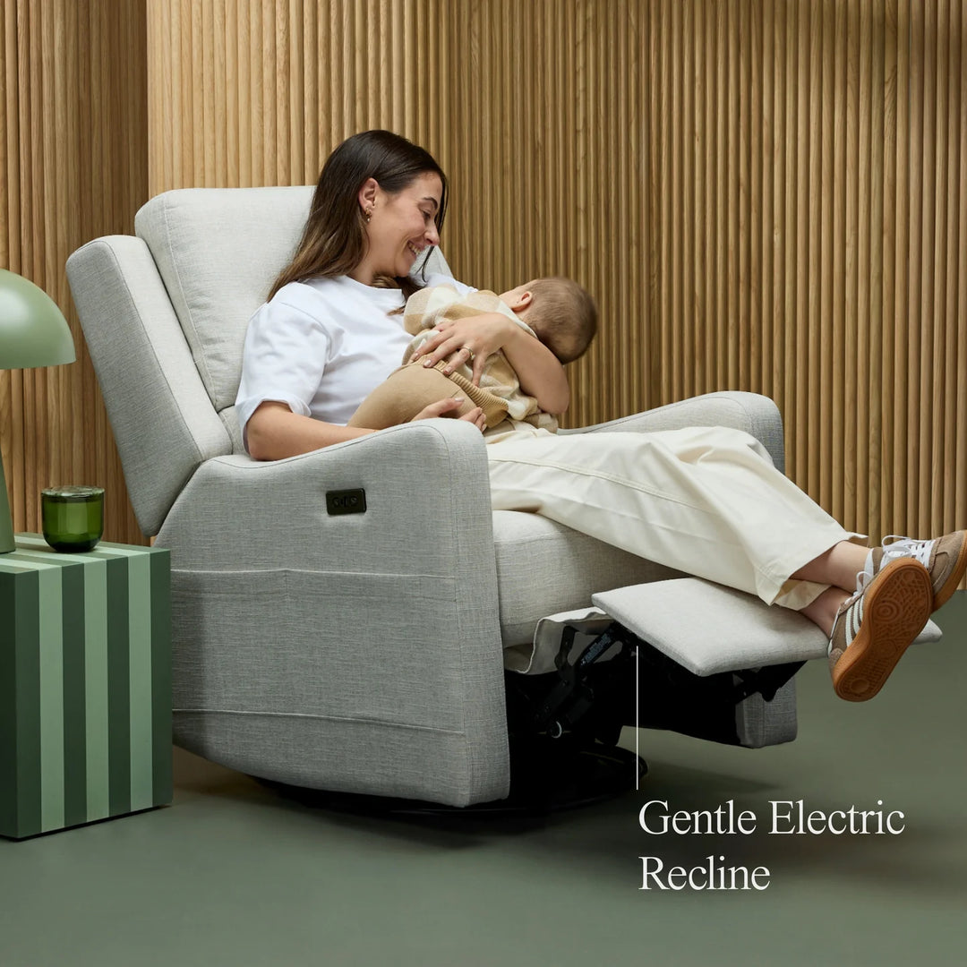 Il Tutto Henry Plus Massage & Heat Nursing Chair in Eggshell