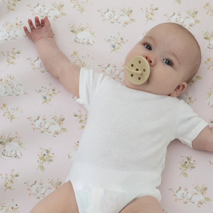 Bubba Blue Sleeping Bunny Jersey Cot Fitted Sheet