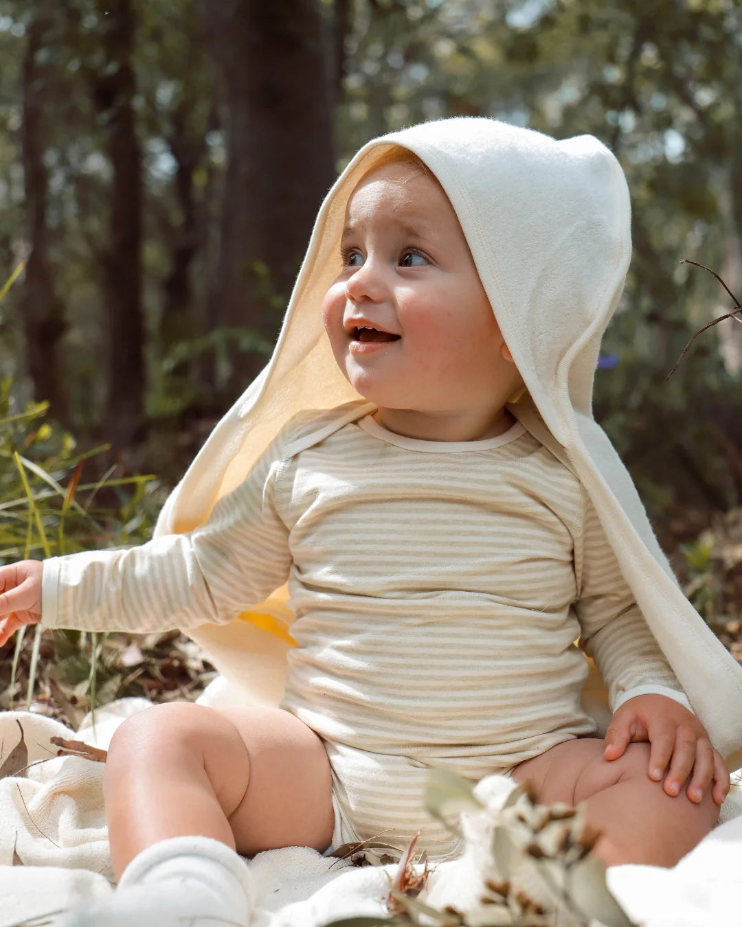 Fibre For Good Organic Baby Hooded Bath Towel