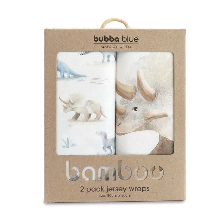 Bubba Blue Jurassic Bamboo 2pk Jersey Wraps