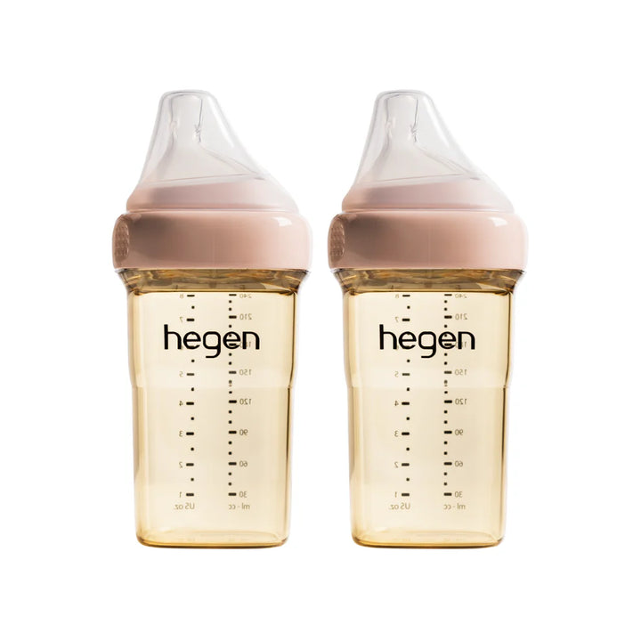 Hegen PCTO™ 240ml/8oz Feeding Bottle PPSU (2-pack) Pink