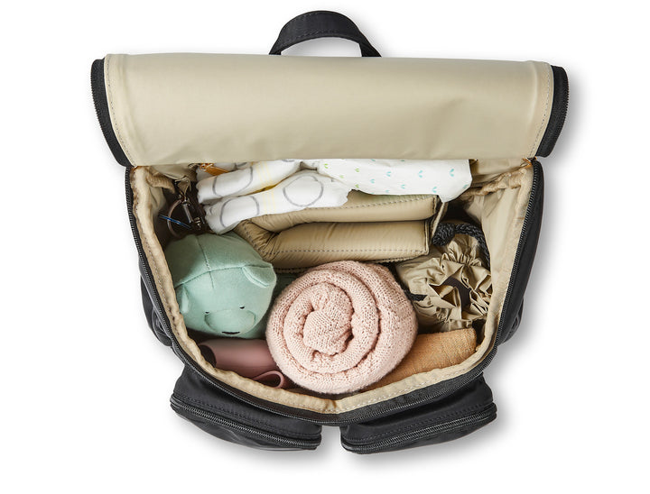 OiOi Signature Nappy Backpack - Black Nylon