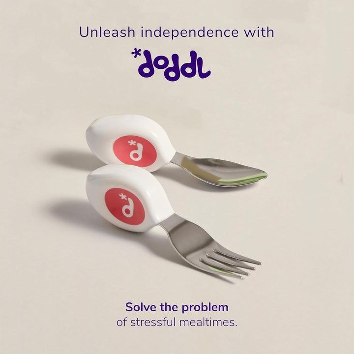 Doddl Cutlery Fork Spoon MAGENTA