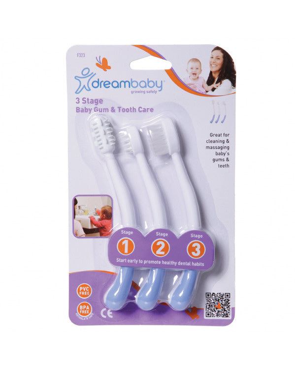 Dreambaby BLUE TOOTHBRUSH SET 3 STAGE(F323)