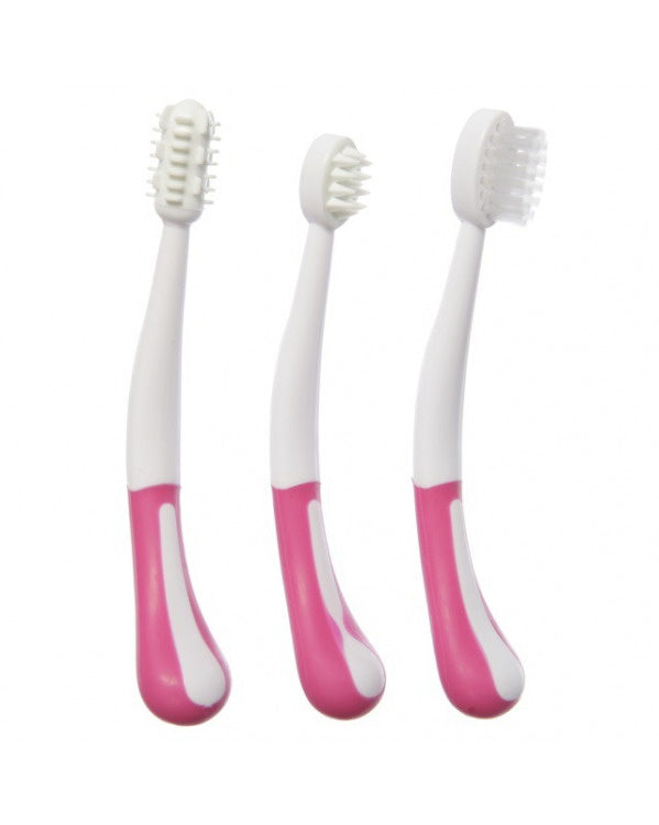 Dreambaby PINK TOOTHBRUSH SET 3 STAGE(F324)