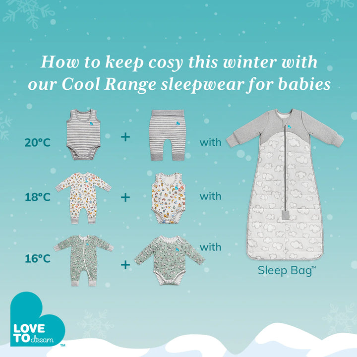 Sleep Bag WARM 2.5 TOG - Daydream Dusty Blue