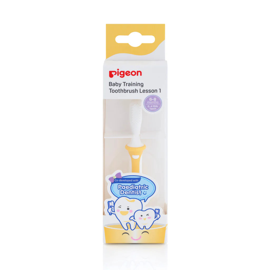 Pigeon Training Toothbrush Step 1