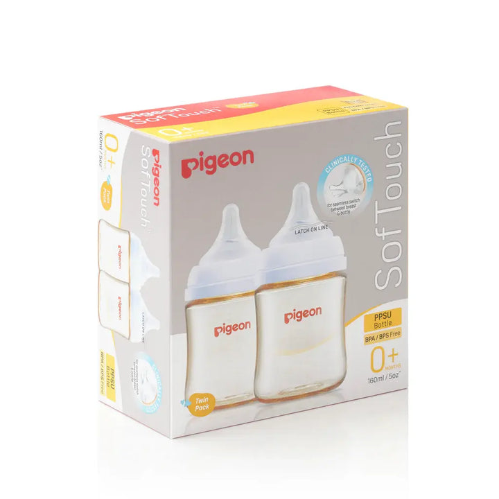 PIGEON SOFTOUCH III BOTTLE PPSU TWIN PACK 160ML
