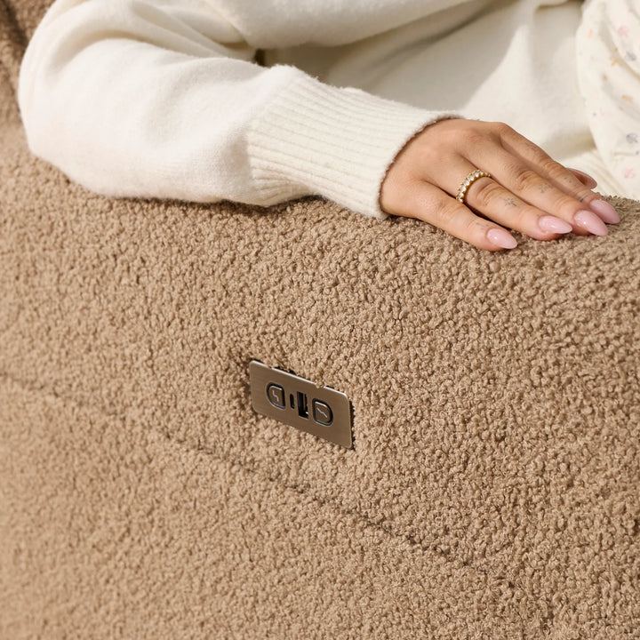 Il Tutto Frankie Electric Recliner/Glider Chair - Mocha Teddy